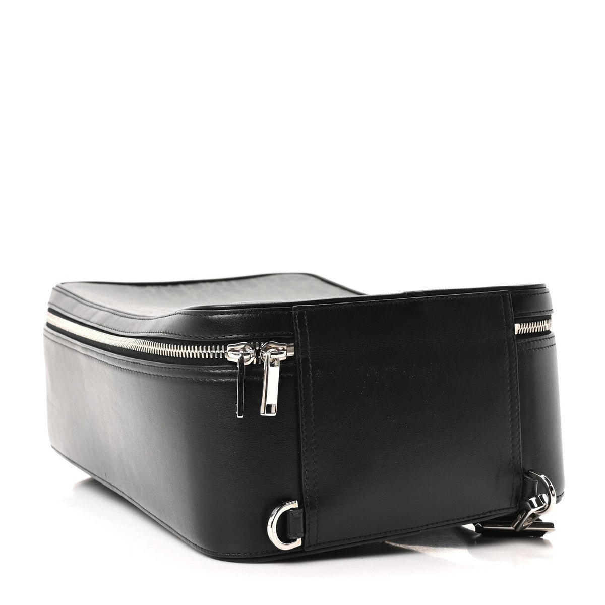Calfskin Oblique Galaxy Perforated World Tour Pelle Sling Black