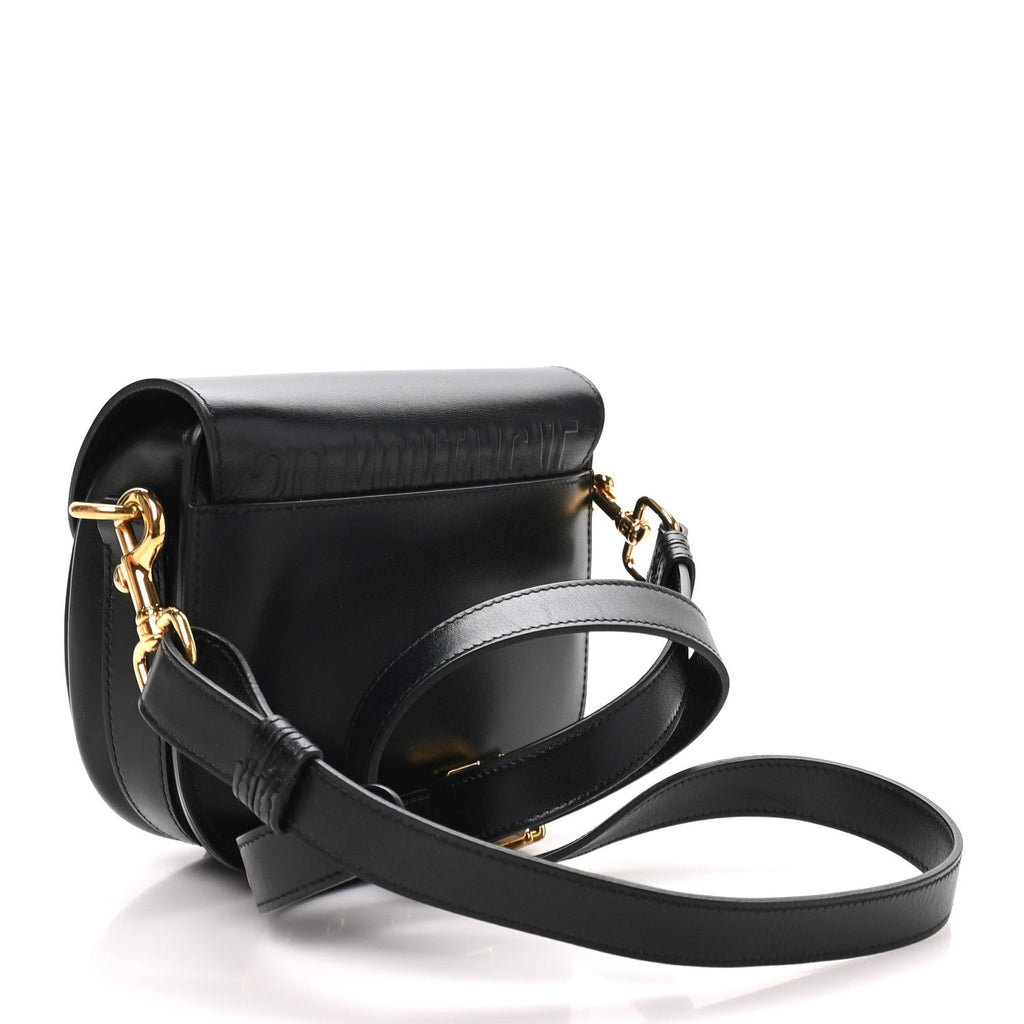 Box Calfskin Small Bobby Flap Black