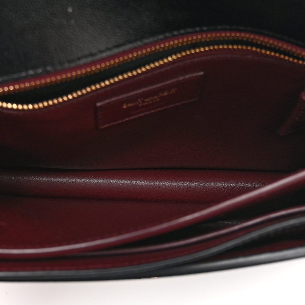 Grain De Poudre Monogram Cassandra Clasp Bag Black