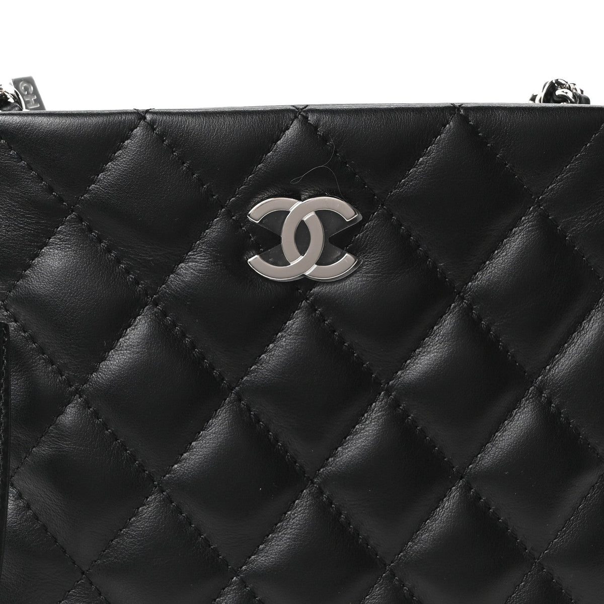 Lambskin Quilted Uniform Crossbody Bag Black