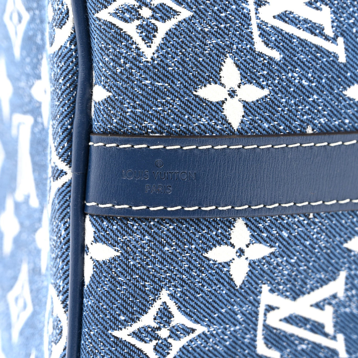Monogram Jacquard Denim Speedy Bandouliere 25 Bleu