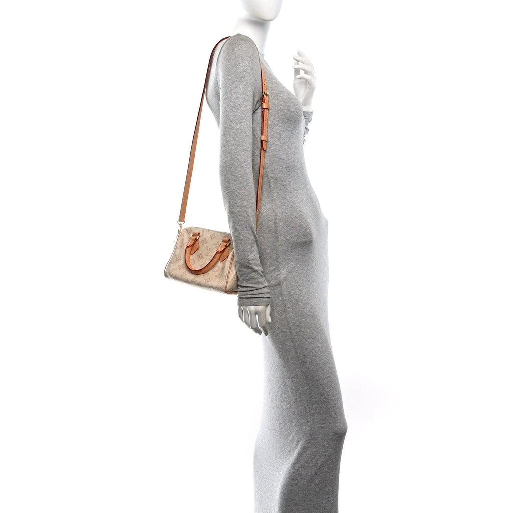 Monogram Origine Lin Speedy Bandouliere 20 Linen