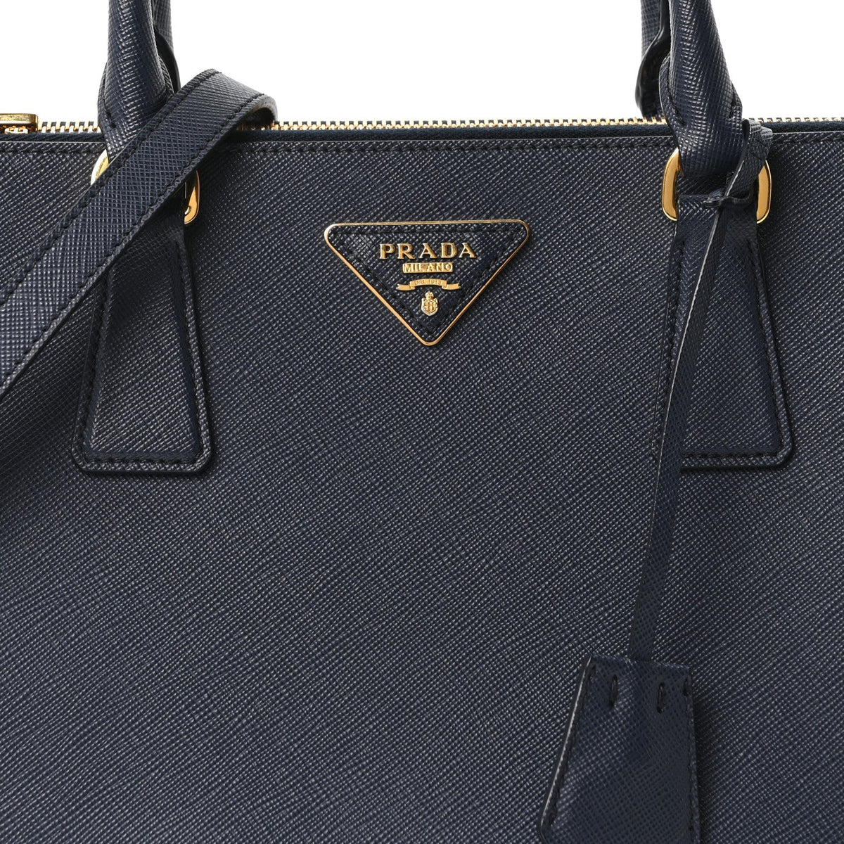 Saffiano Large Galleria Double Zip Tote Baltico