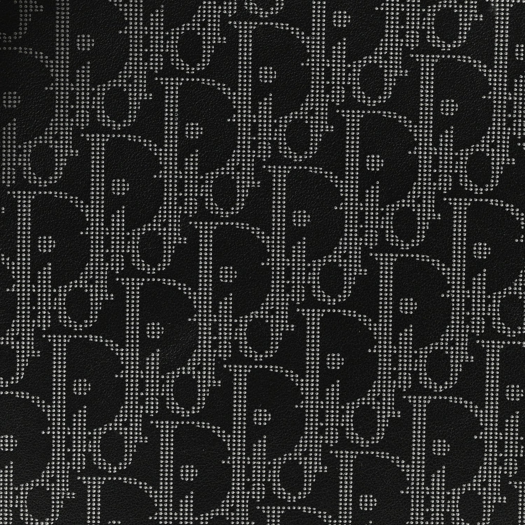 Calfskin Oblique Galaxy Perforated World Tour Pelle Sling Black
