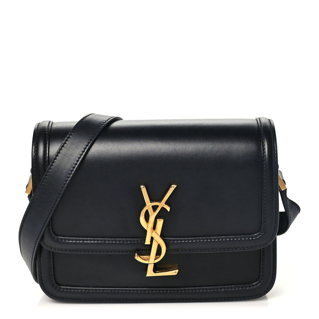 Smooth Calfskin Small Solferino Satchel Black