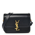 Smooth Calfskin Small Solferino Satchel Black
