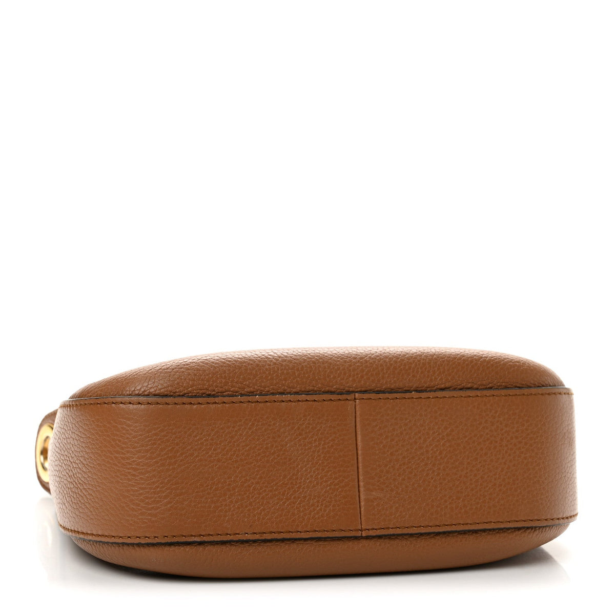 Vitello Phenix Small Zippered Messenger Hobo Caramel
