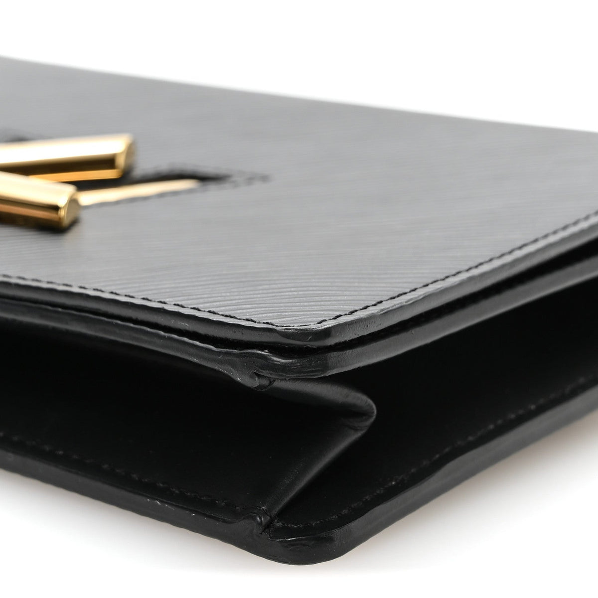 Epi Twist Belt Chain Wallet Black