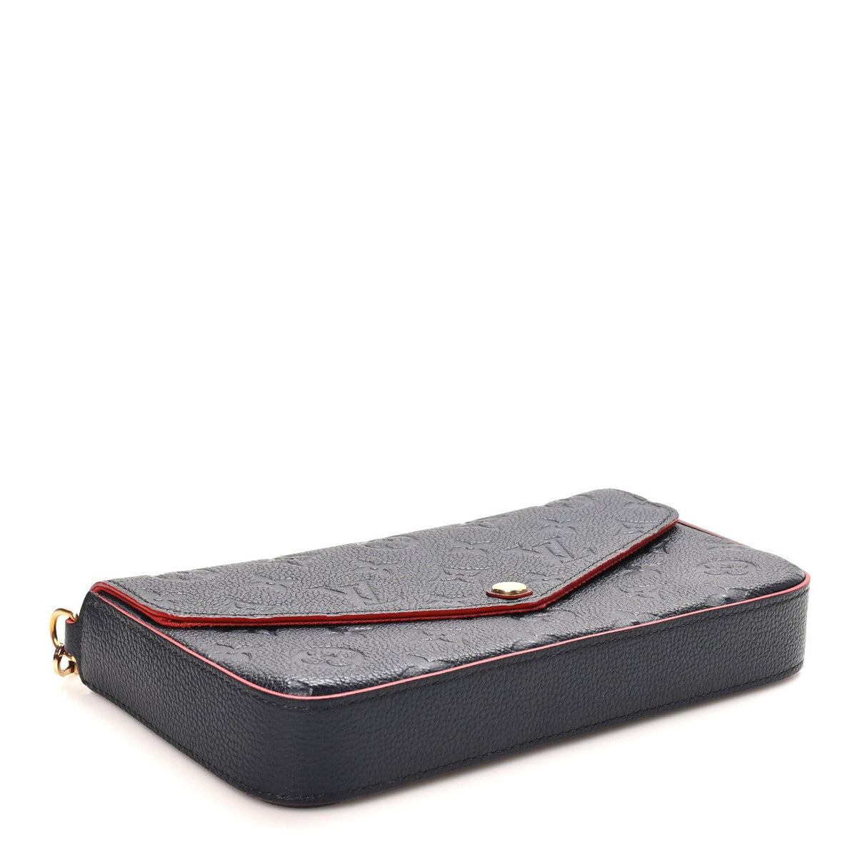 Empreinte Pochette Felicie Chain Wallet Marine Rouge
