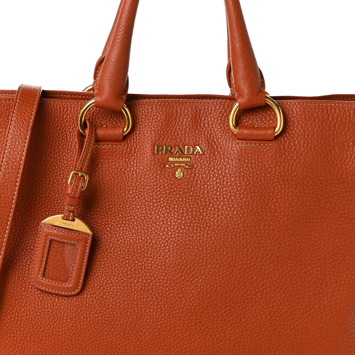 Vitello Daino Shopping Tote Rame