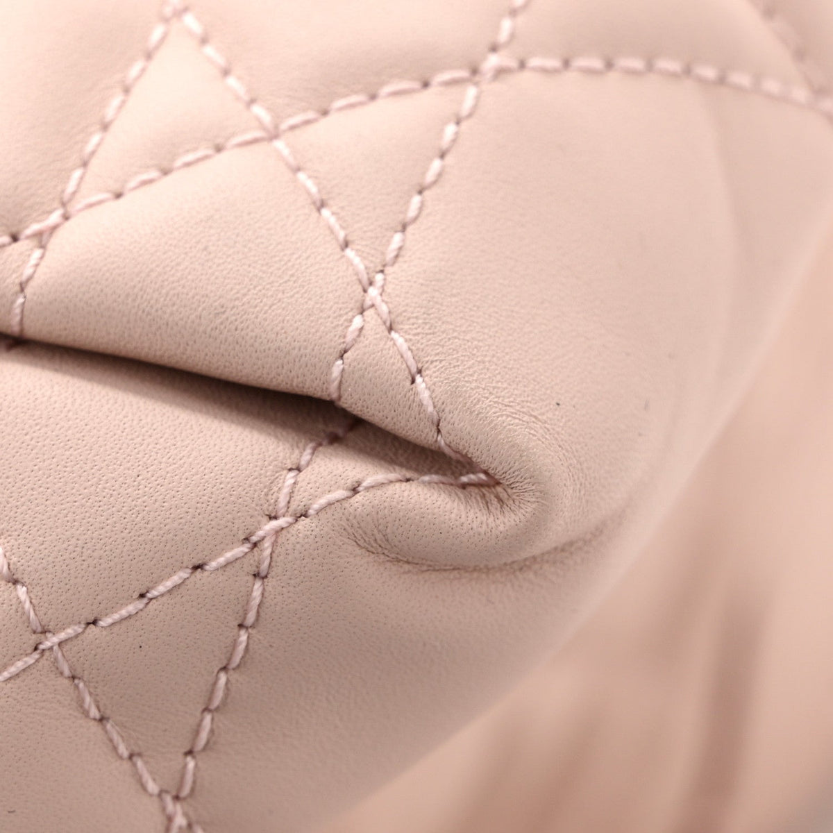 Calfskin Macrocannage Small Toujours Vertical Tote Powder Pink