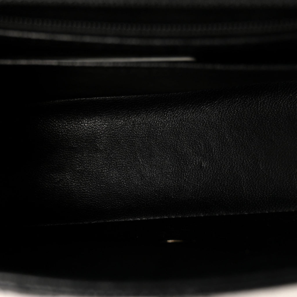 Caviar Quilted Mini Square Flap Black