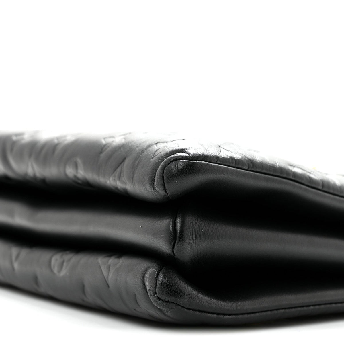 Lambskin Embossed Monogram Coussin PM Black