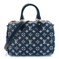Monogram Jacquard Denim Speedy Bandouliere 25 Bleu