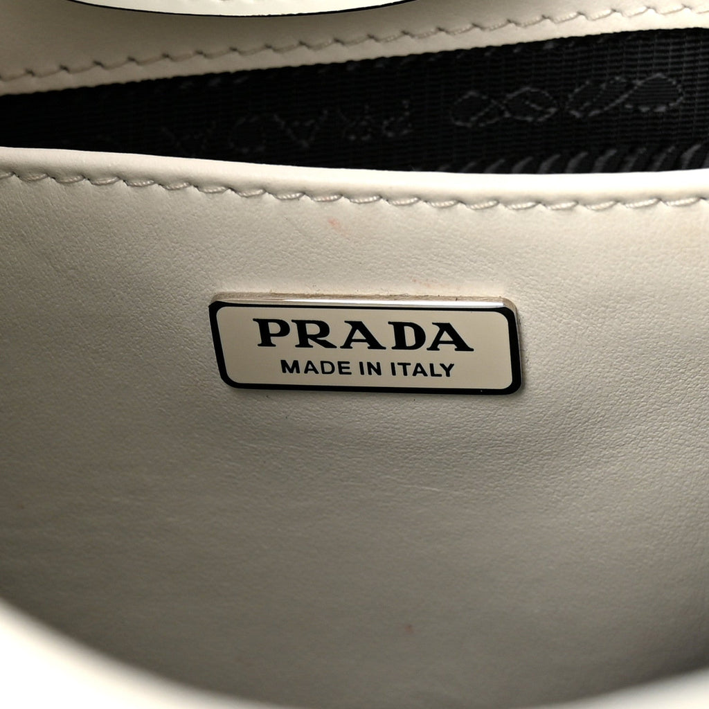 Spazzolato Cleo Adjustable Strap Shoulder Bag White