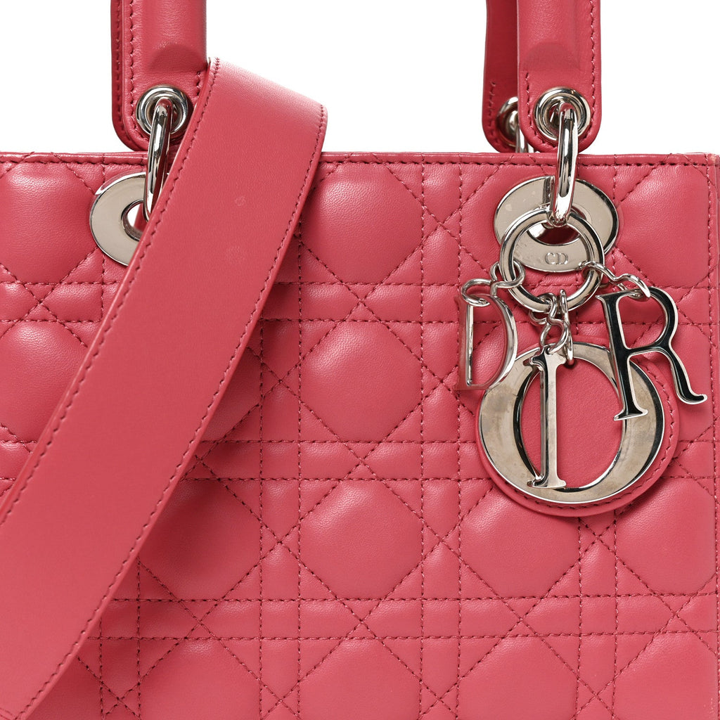 Lambskin Cannage Small My ABCDior Lady Dior Pink