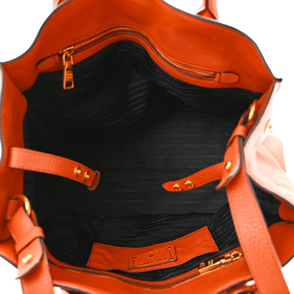 Vitello Daino Shopping Tote Rame