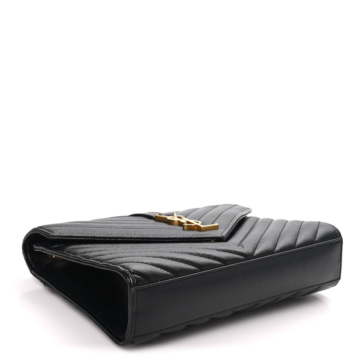 Grain De Poudre Matelasse Chevron Medium Monogram Satchel Black