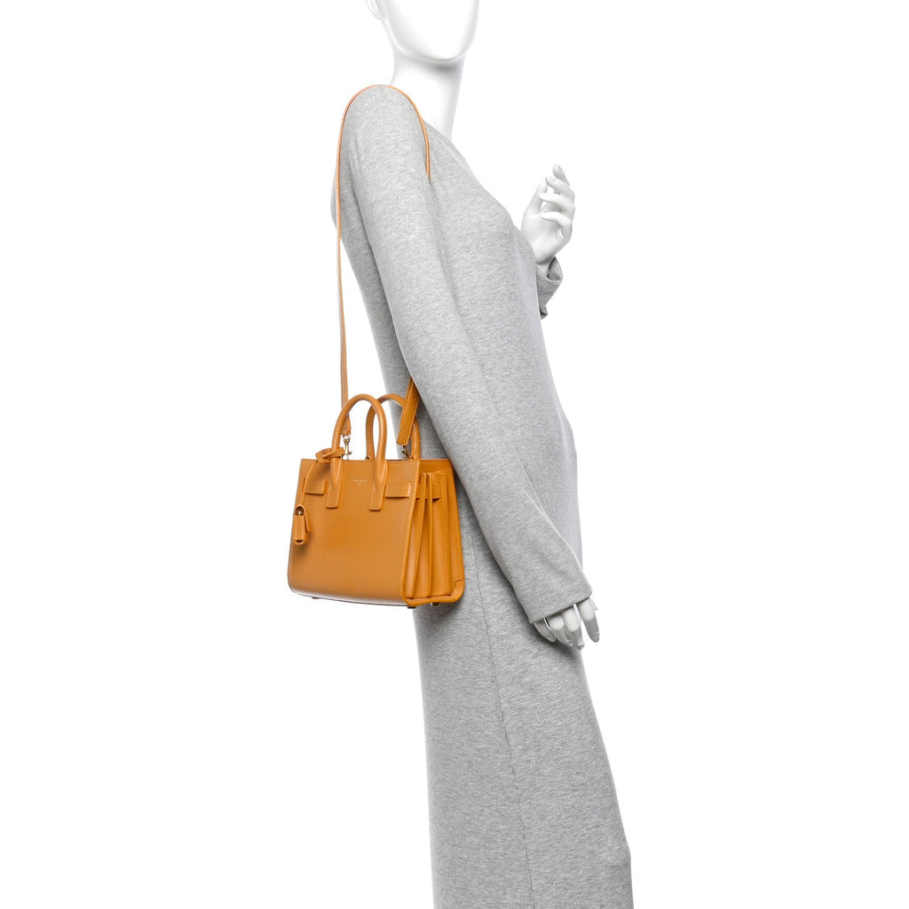 Calfskin Nano Sac De Jour Senape Yellow