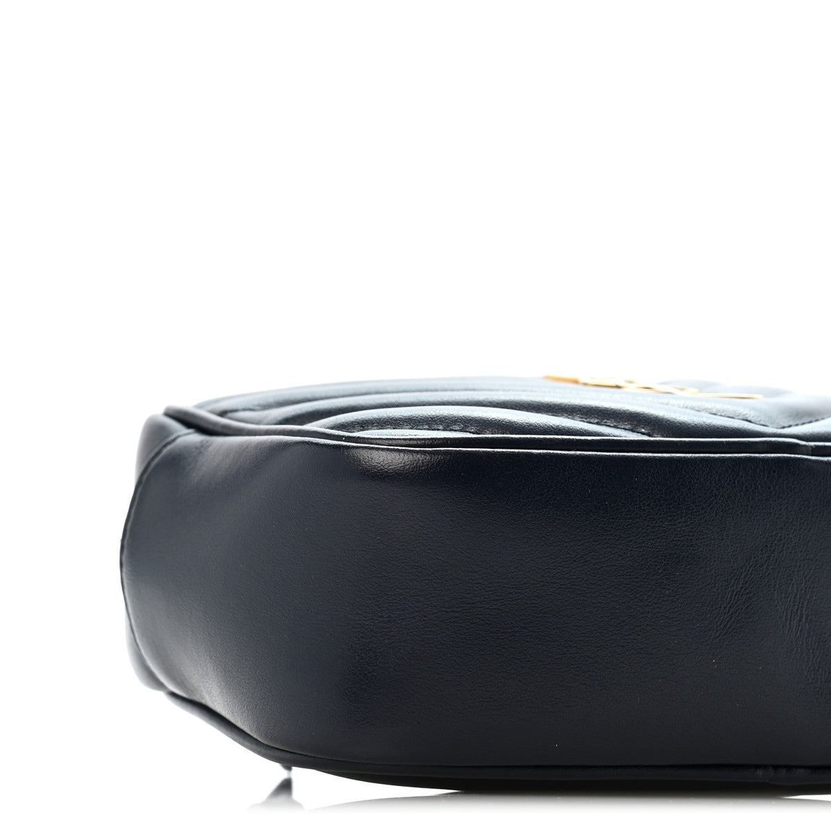 Calfskin Matelasse Monogram Lou Belt Bag Black Deep Marine