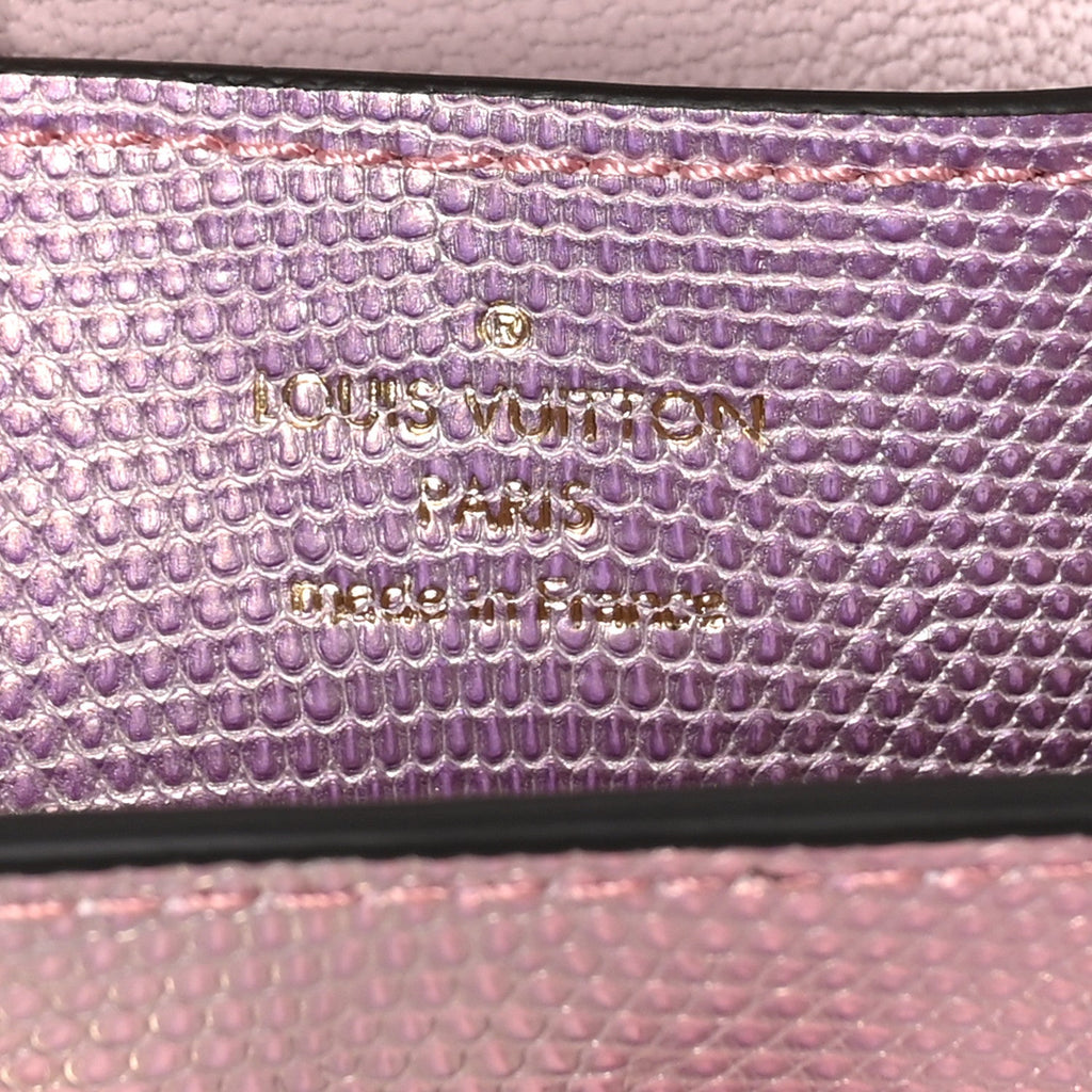 Iridescent Lizard Mini Swarovski Twist Shoulder Bag Pink