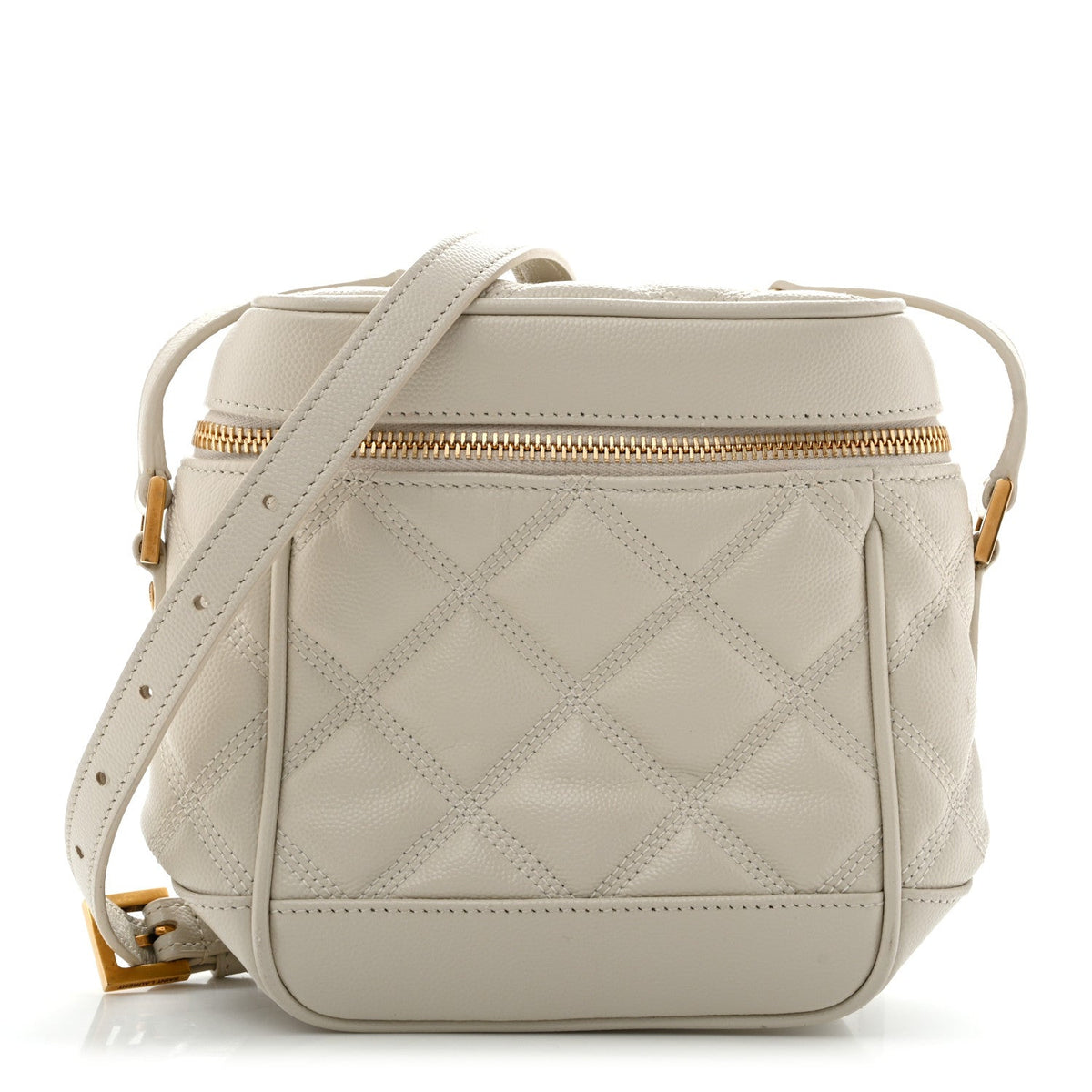 Grain de Poudre Quilted 80's Vanity Bag Crema Soft