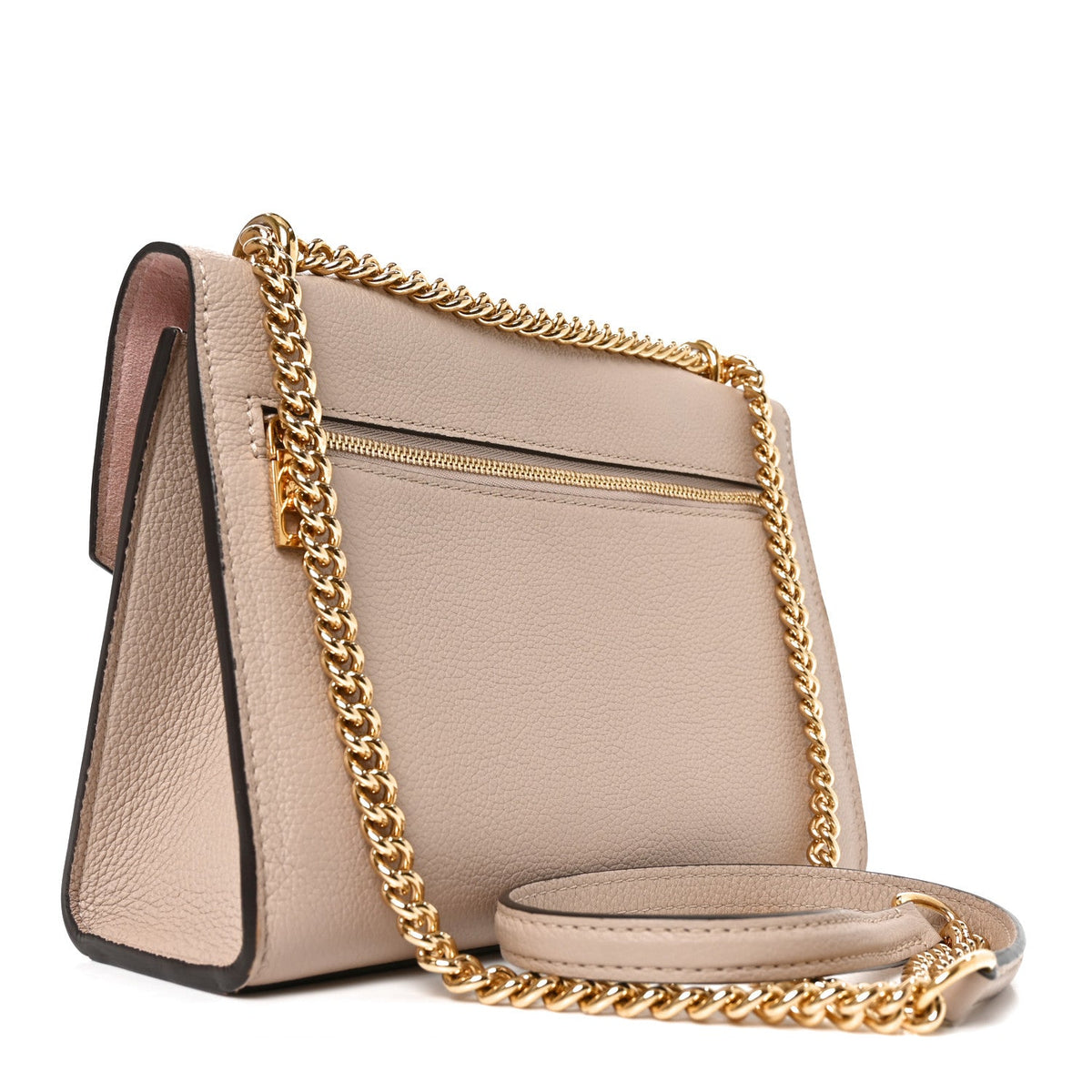Soft Calfskin Mylockme Chain Bag BB Greige