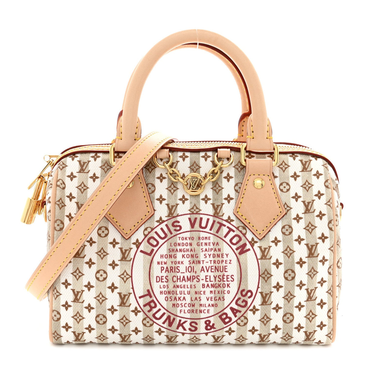 Minigram LV Stamp Speedy Bandouliere 20 Nude Rose