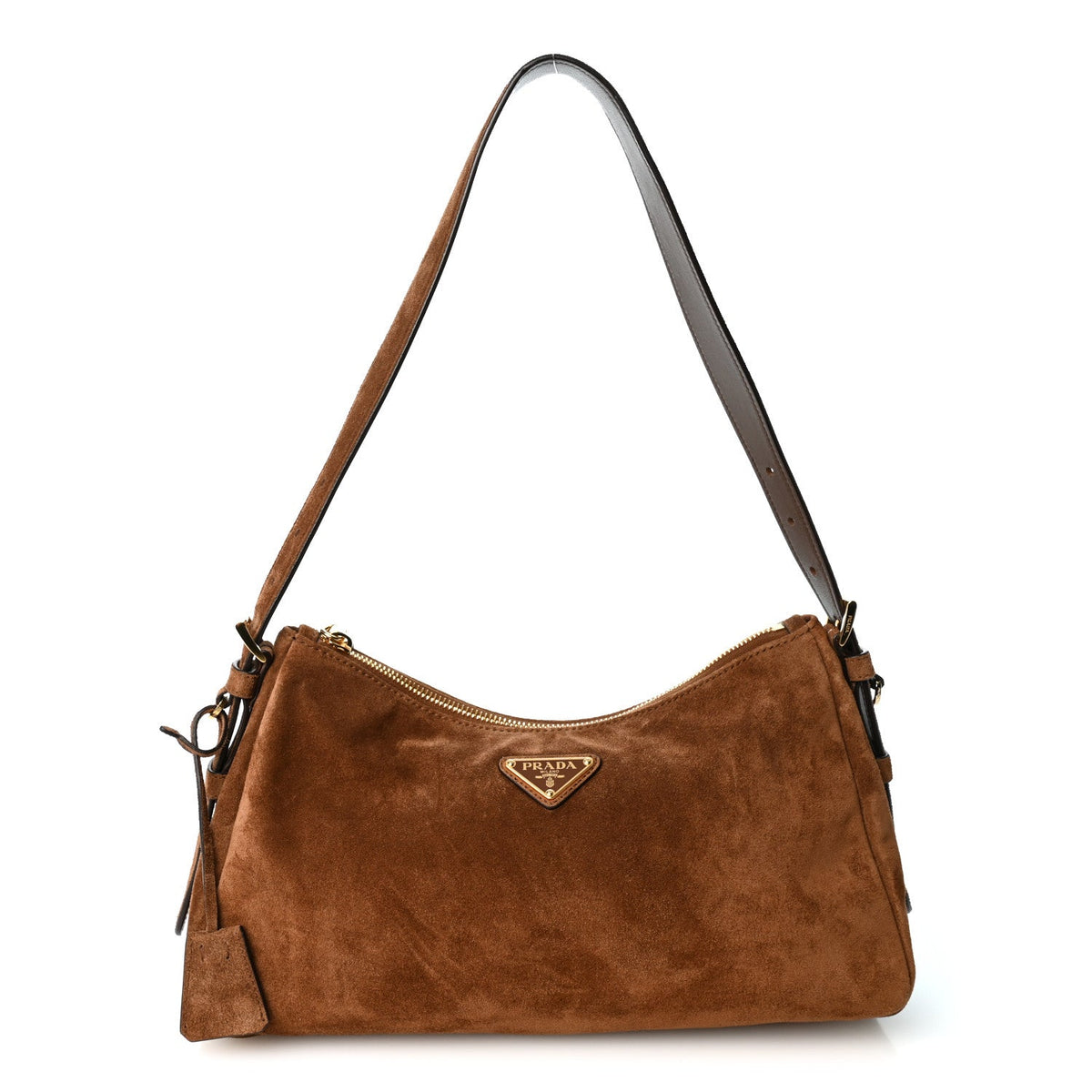 Scamosciato Suede Medium Aimee Shoulder Bag Cacao