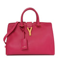 Calfskin Small Classic Y Cabas Fuchsia
