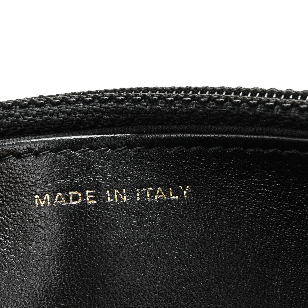 Calfskin Once Upon A Time Wallet on Chain WOC Black