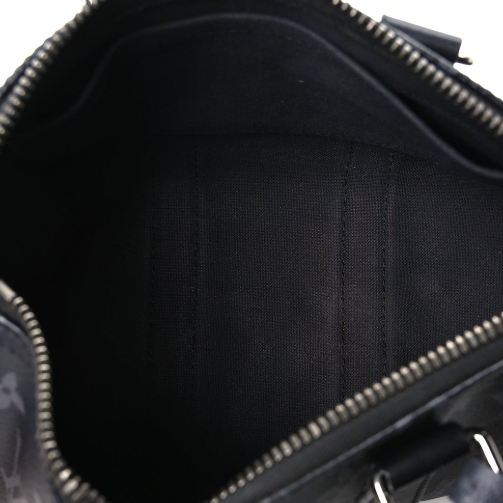 Reverse Monogram Eclipse Keepall Bandouliere 25 Black