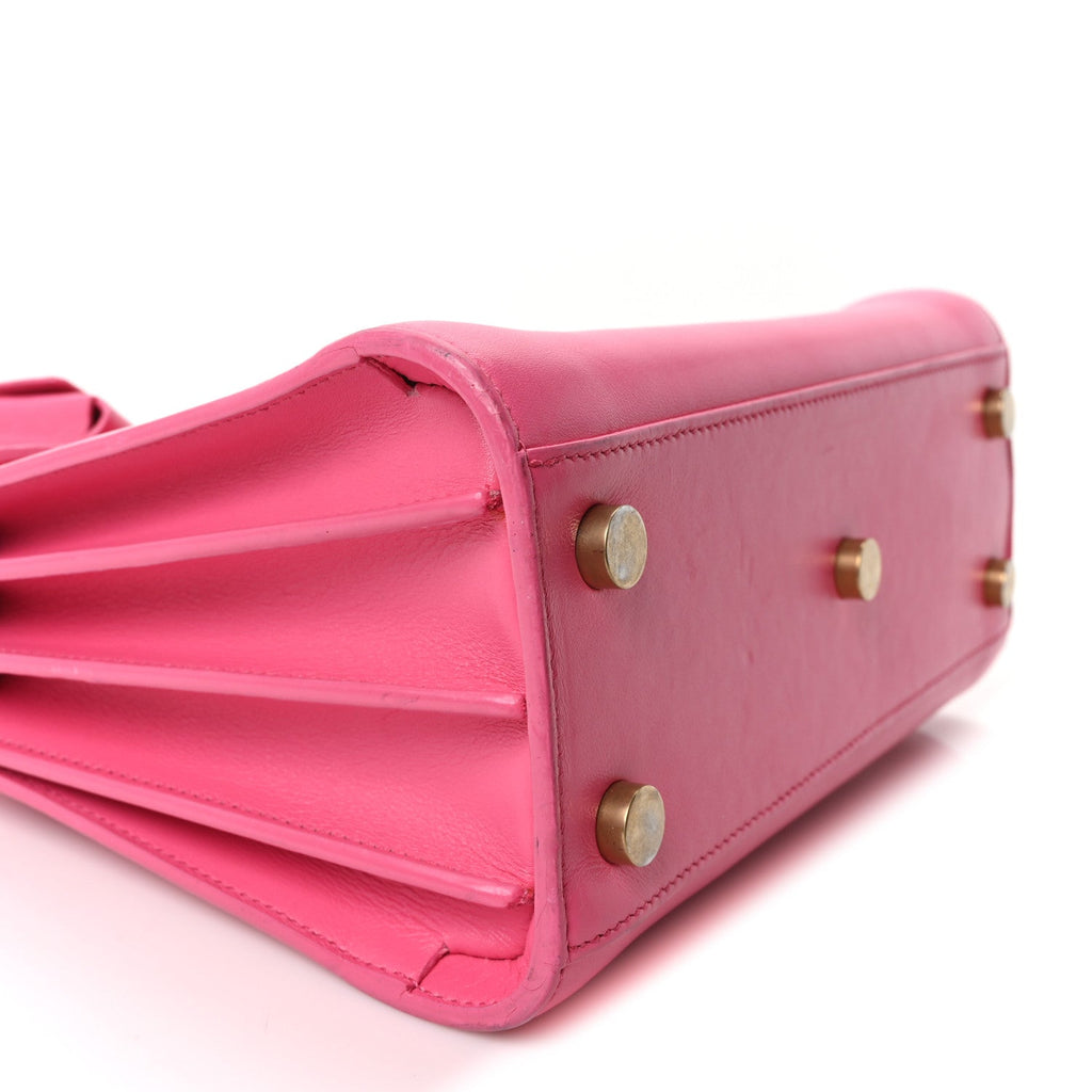 Calfskin Nano Sac De Jour Lipstick Fuchsia