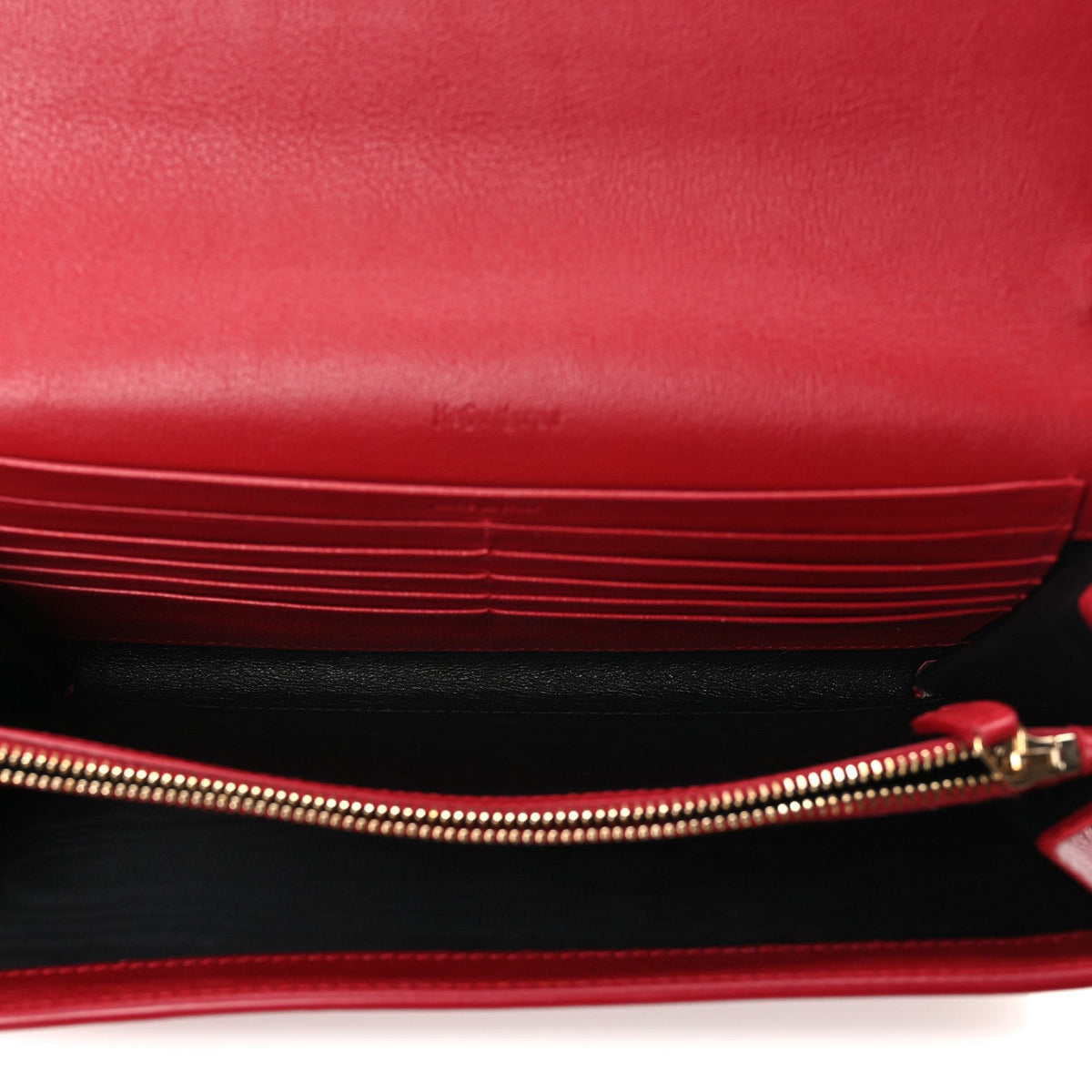 Calfskin Belle de Jour Chain Clutch Rouge Orient