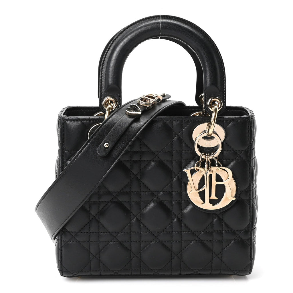 Lambskin Cannage Small My ABCDior Lady Dior Black
