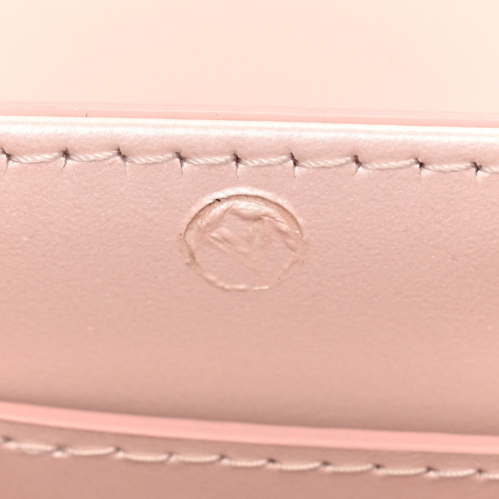 Calfskin Twist Chain Shoulder Bag PM Shaded Pink
