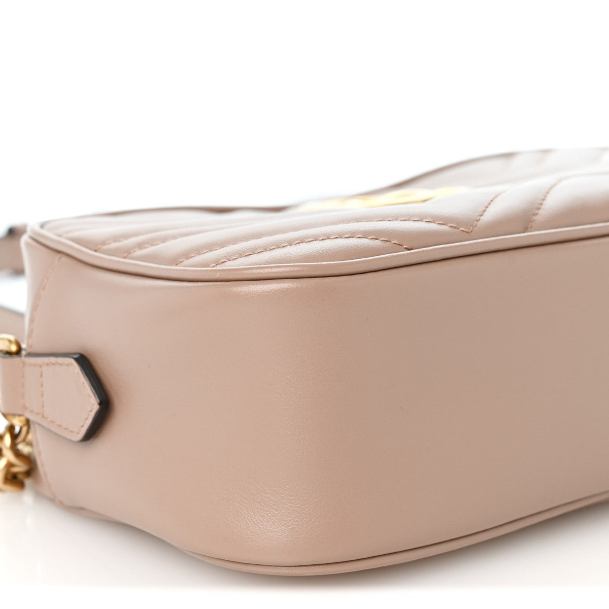 Calfskin Matelasse Small GG Marmont Chain Shoulder Bag Porcelain Rose