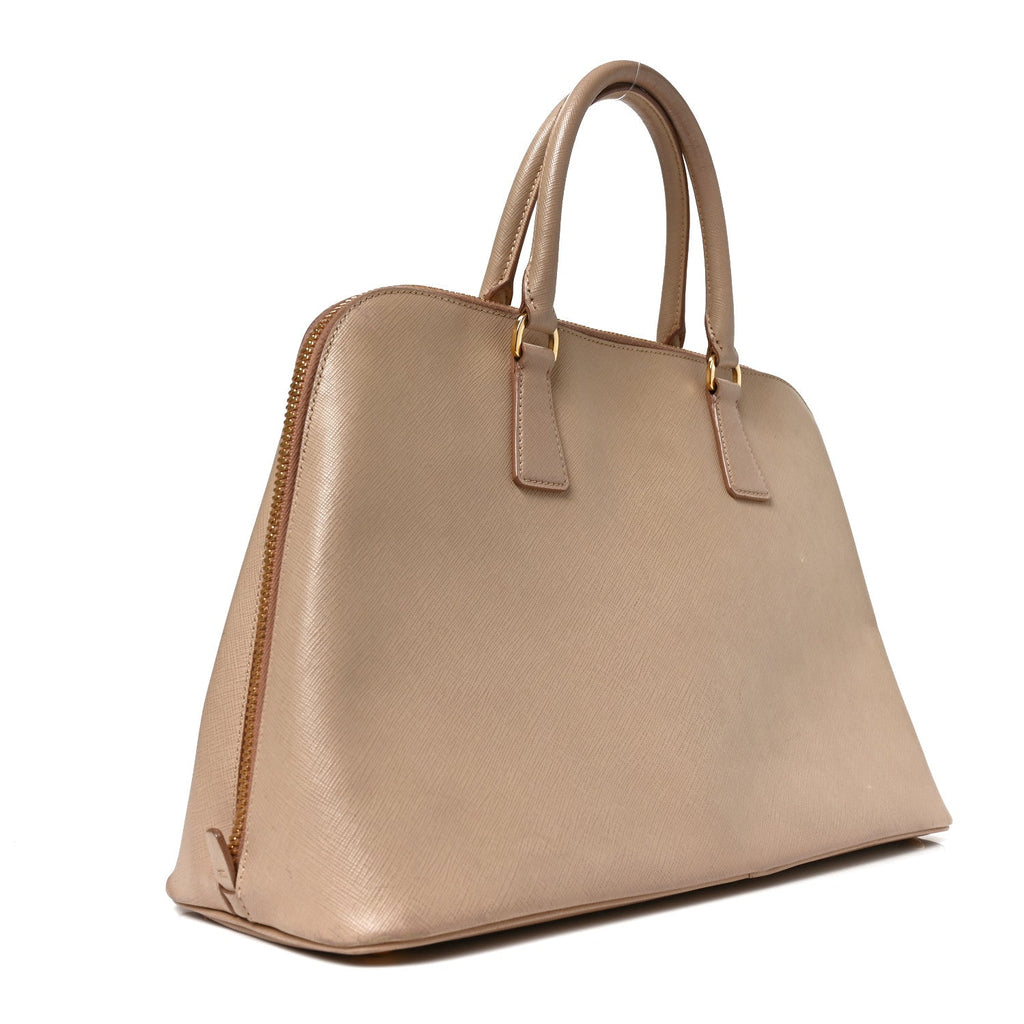 Saffiano Lux Large Promenade Tote Cammeo