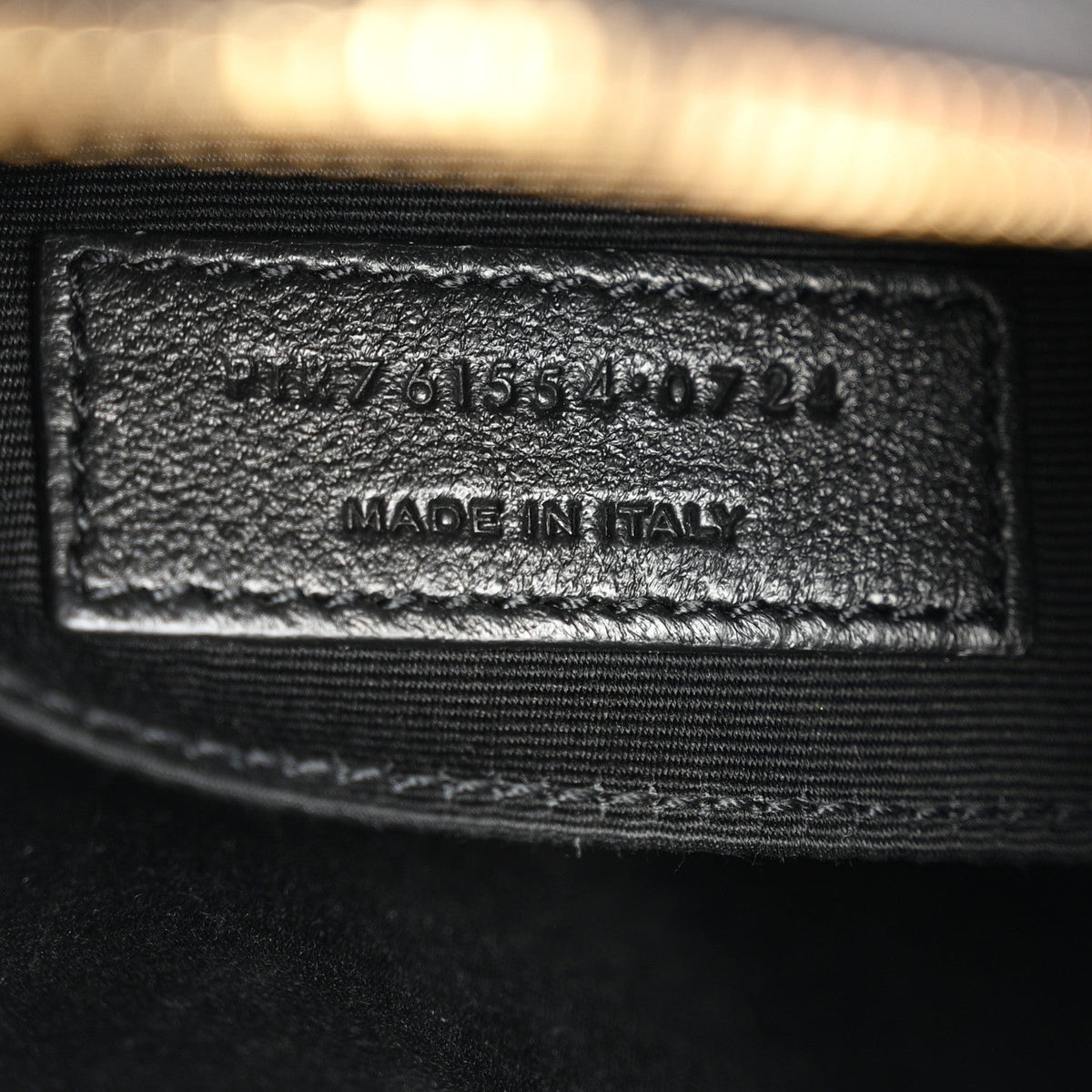 Calfskin Matelasse Monogram Lou Camera Bag Black