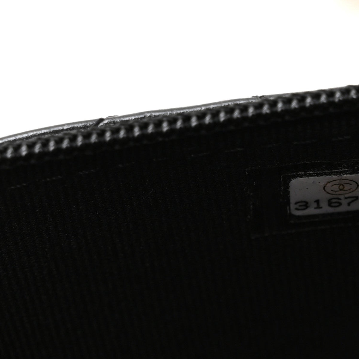 Calfskin Quilted Mini Maxi Pearls Wallet On Chain WOC Black