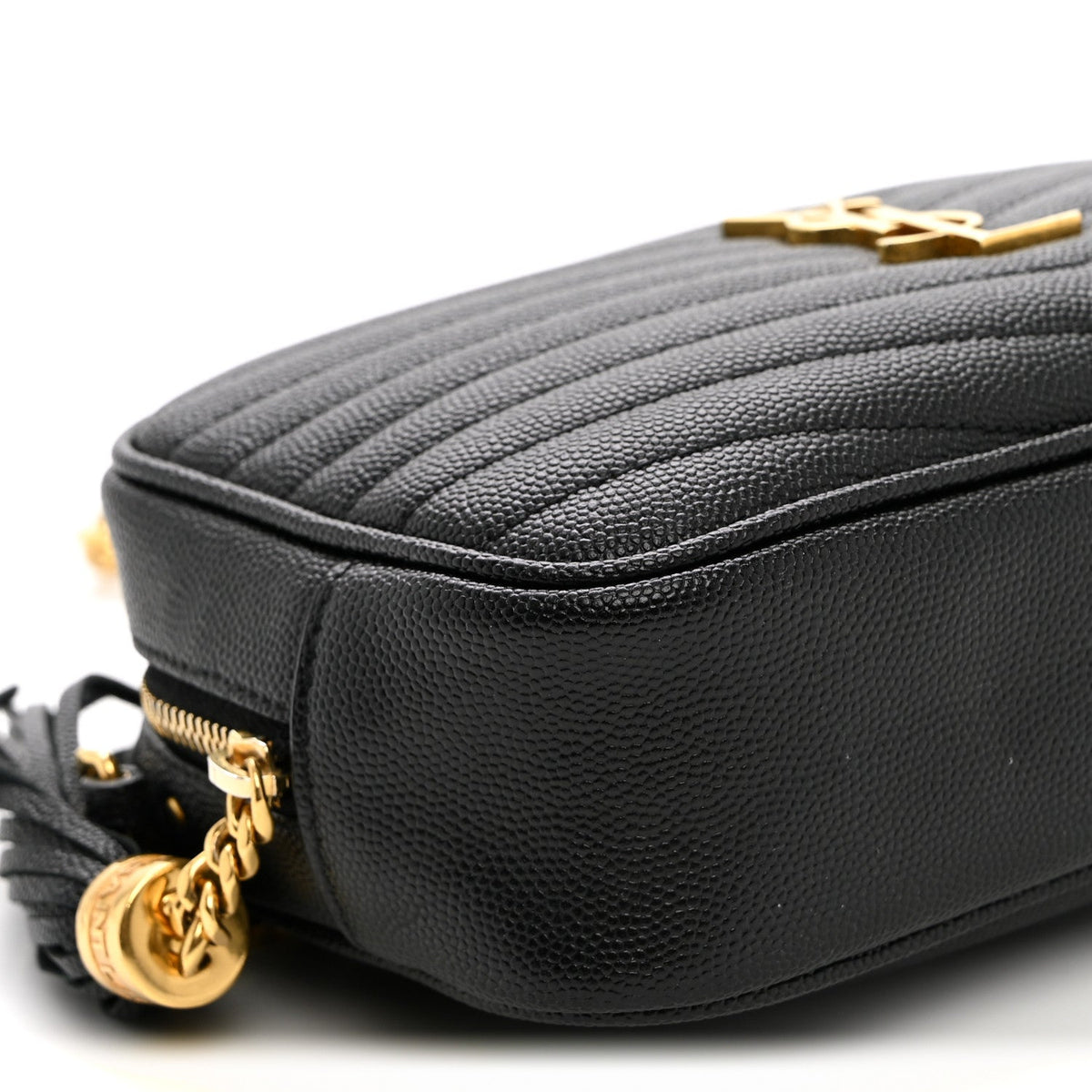 Grain De Poudre Matelasse Monogram Mini Lou Camera Bag Black