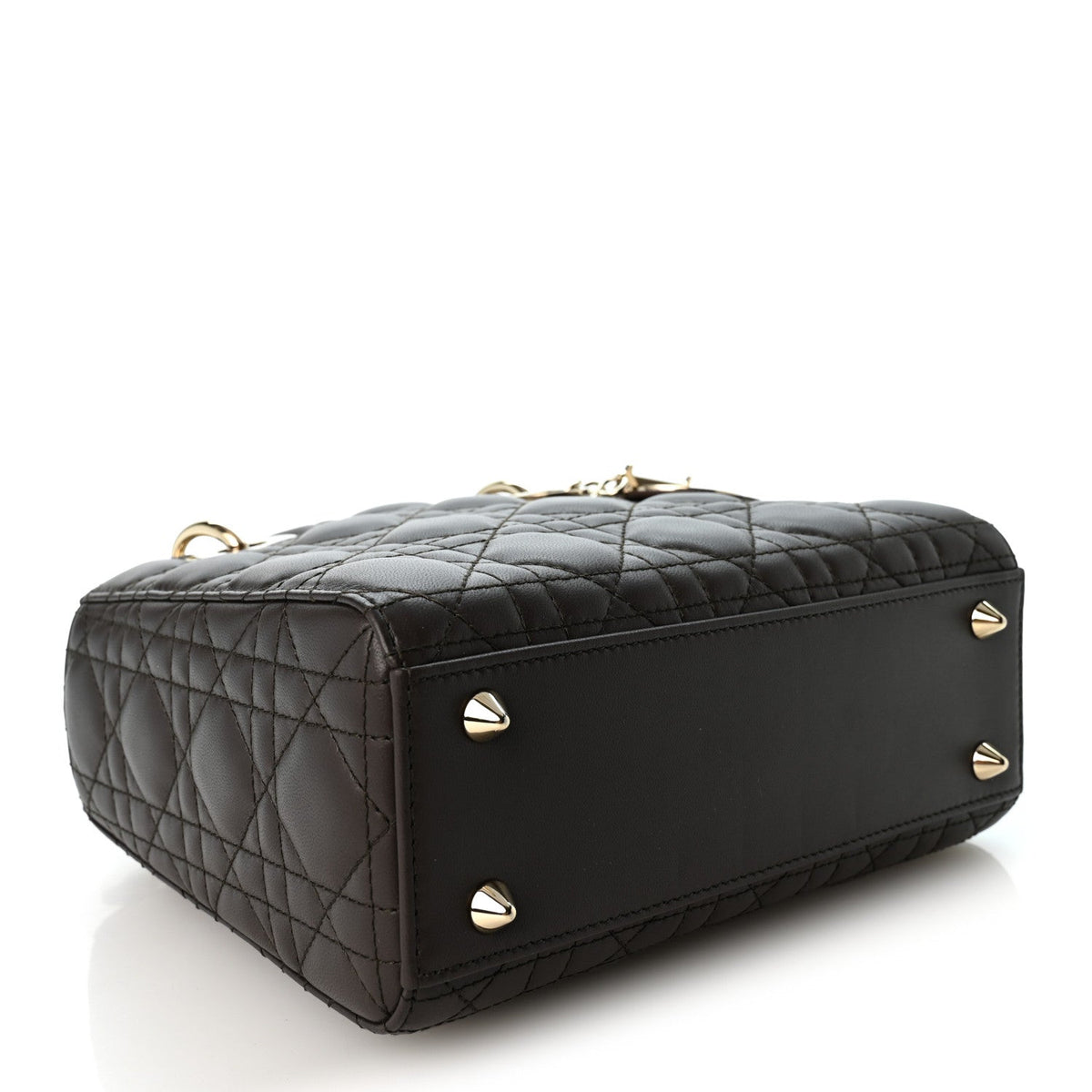 Lambskin Cannage Small My ABCDior Lady Dior Dark Chocolate