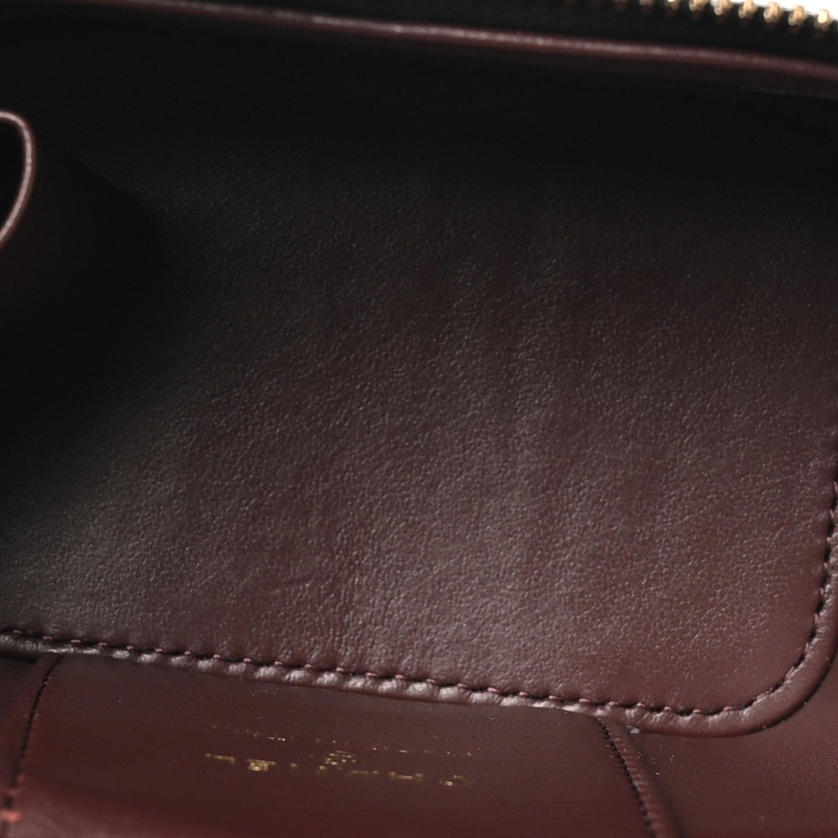 Caviar Quilted Mini Vanity Case With Chain Black