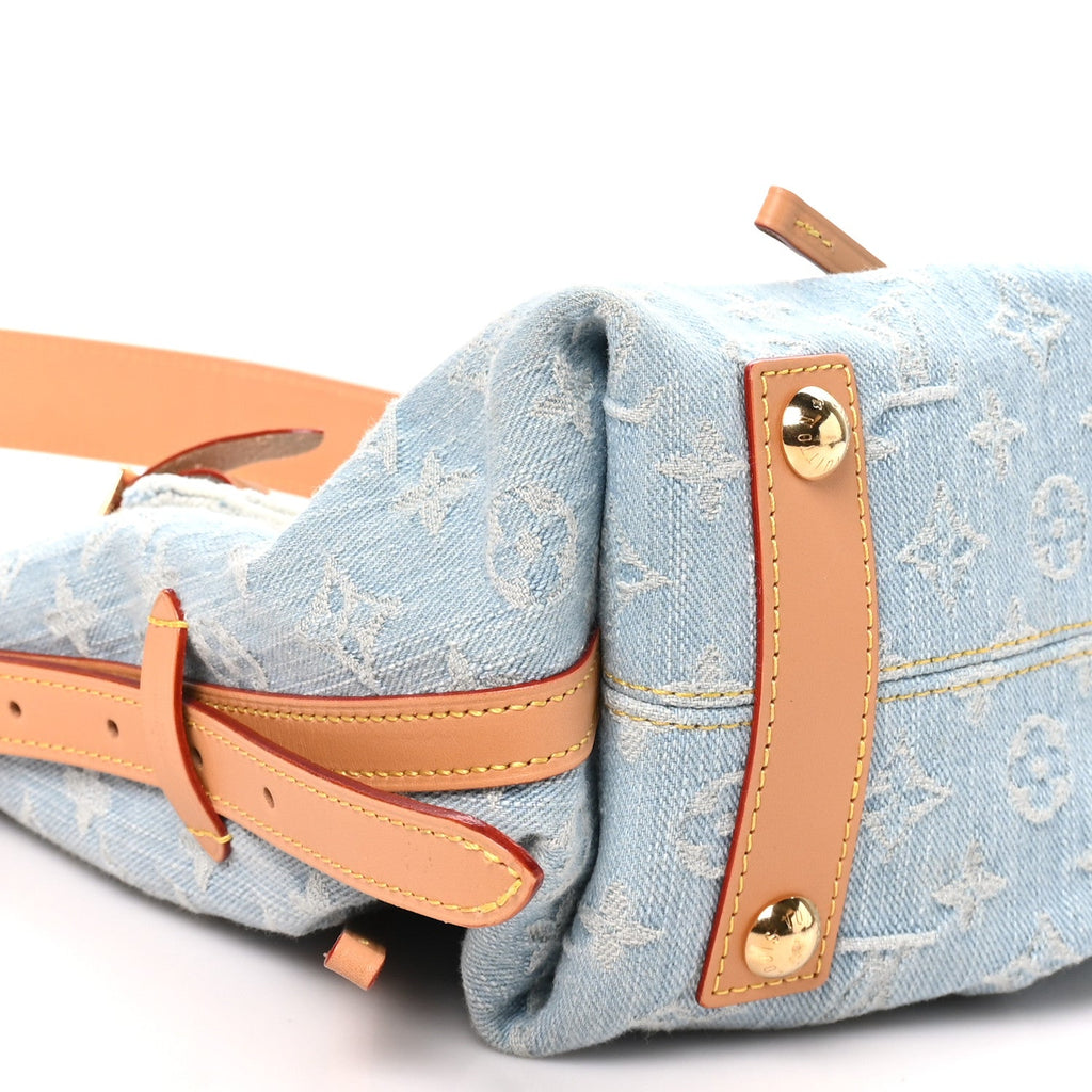 Monogram Denim CarryAll PM Sky Blue