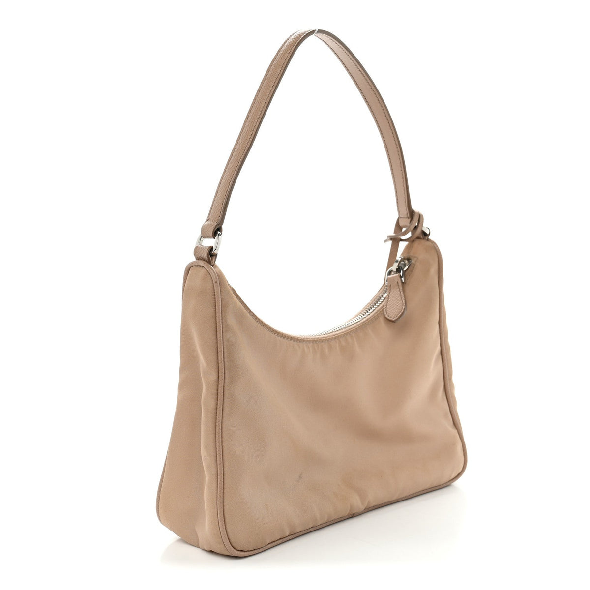 Re-Nylon Saffiano Mini Re-Edition 2005 Bag Cammeo