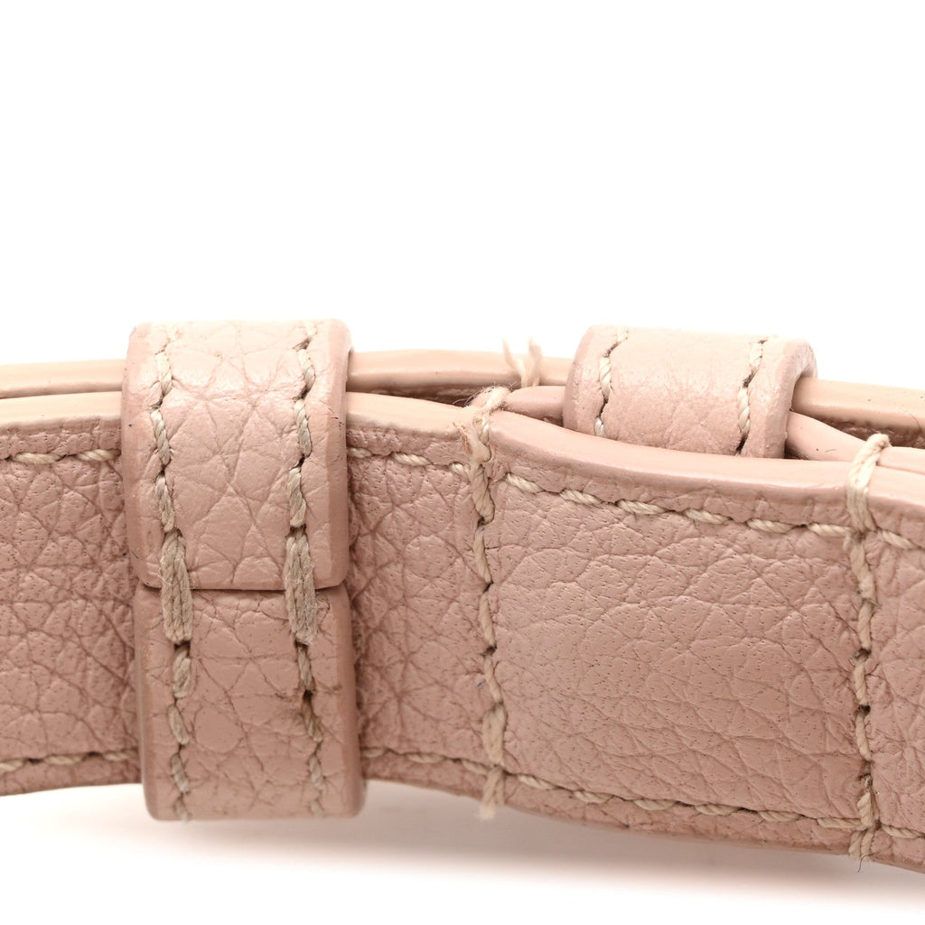 Grained Calfskin Nano Supple Sac De Jour Marble Pink