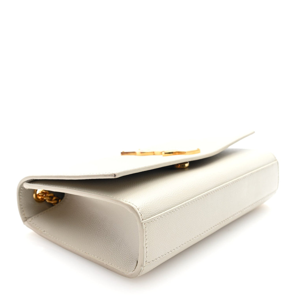 Grain De Poudre Small Monogram Kate Satchel Crema Soft