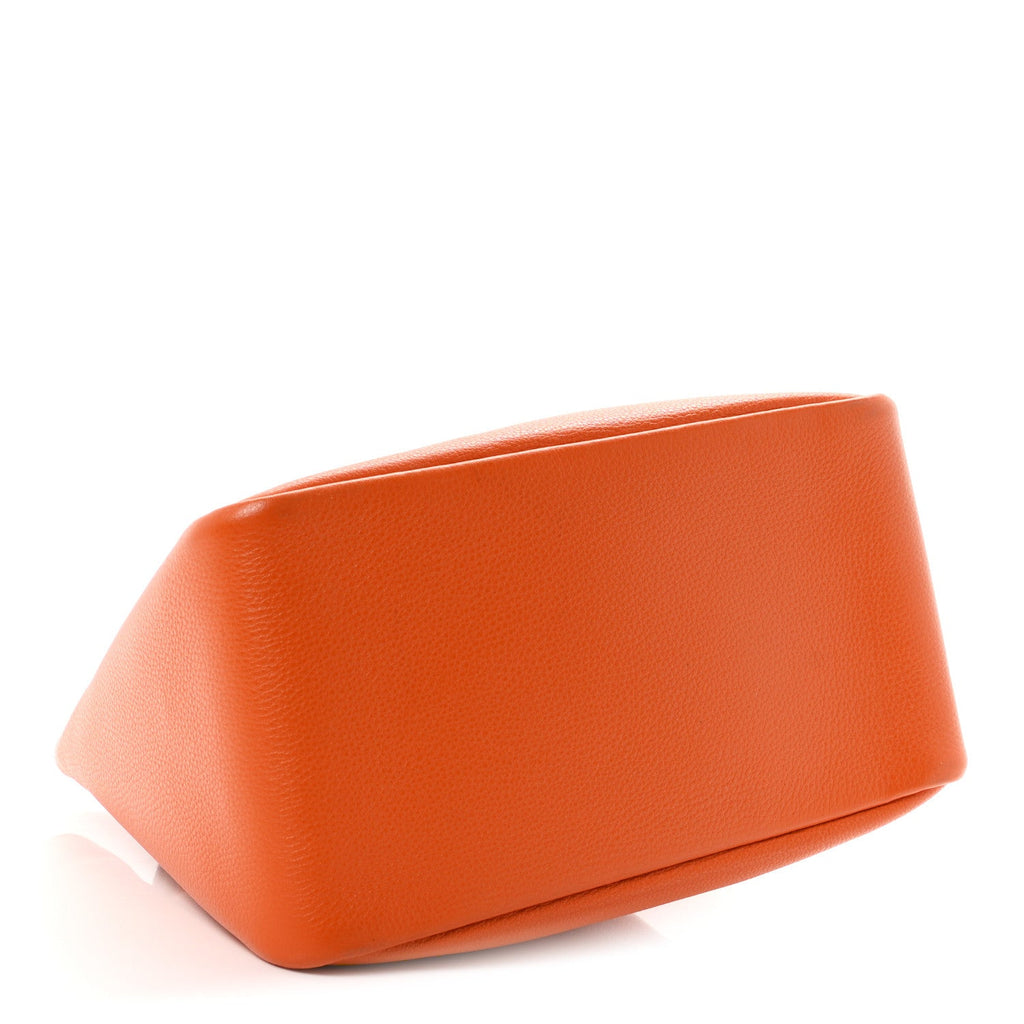 Vitello Daino Soft Medium Dynamique Tote Papaya Caramello