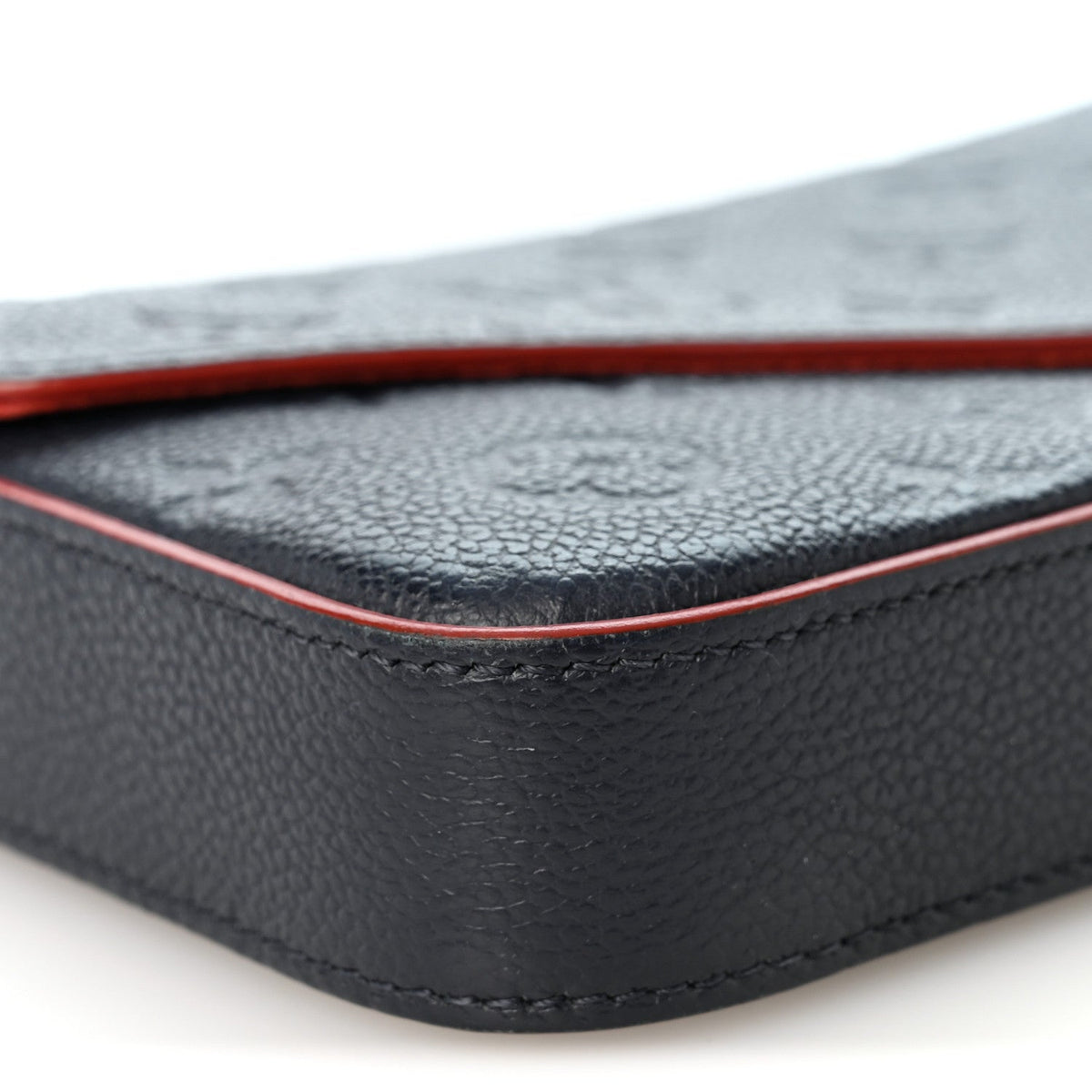 Empreinte Pochette Felicie Chain Wallet Marine Rouge