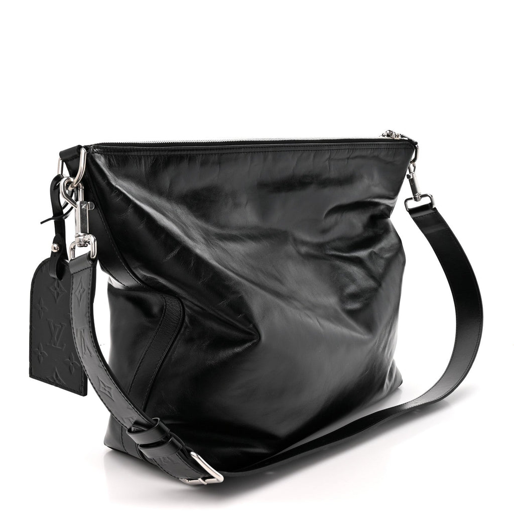 LV Night Calfskin Vagabond Hobo Black